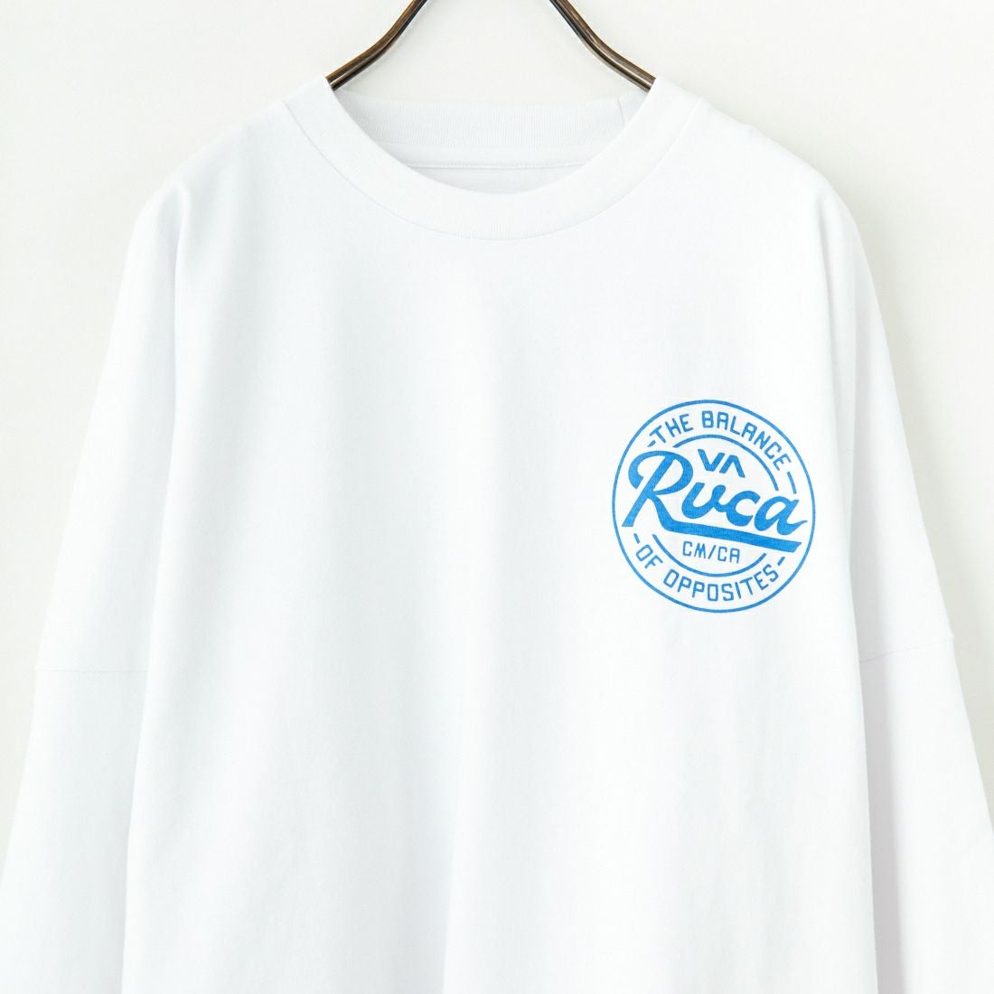 RVCA [ルーカ] スクリプトシールド ロングスリーブTシャツ [BF041-152] WHT