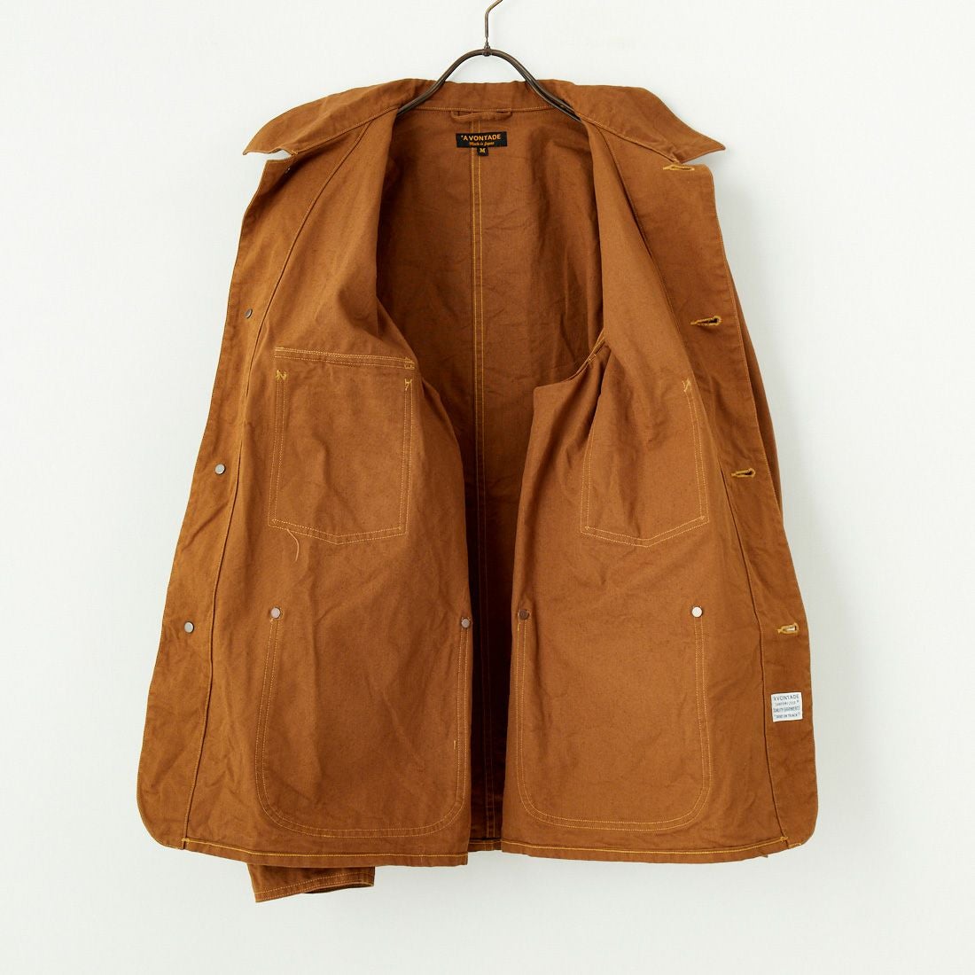 A VONTADE [アボンタージ] コットンヘンプカバーオールジャケット [VTD-0563-JK] 6 BROWN