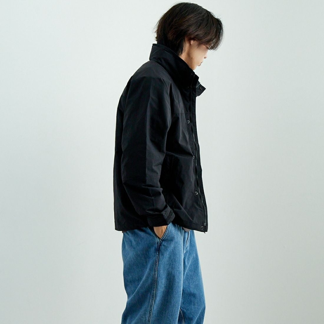 THE NORTH FACE [ザ ノースフェイス] ハイドレナウィンドジャケット [NP22550] K &&モデル身長：179cm 着用サイズ：L&&
