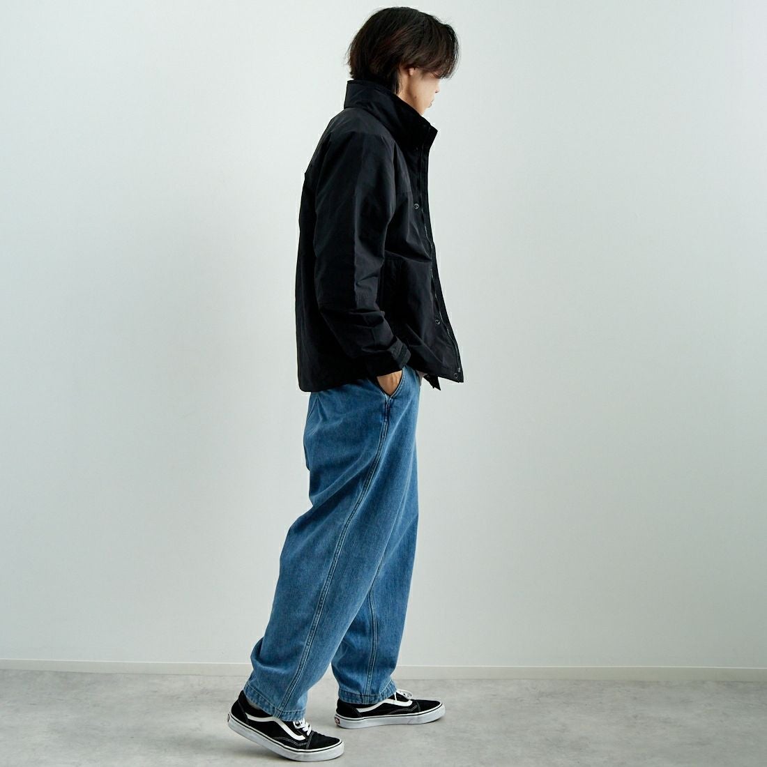 THE NORTH FACE [ザ ノースフェイス] ハイドレナウィンドジャケット [NP22550] K &&モデル身長：179cm 着用サイズ：L&&