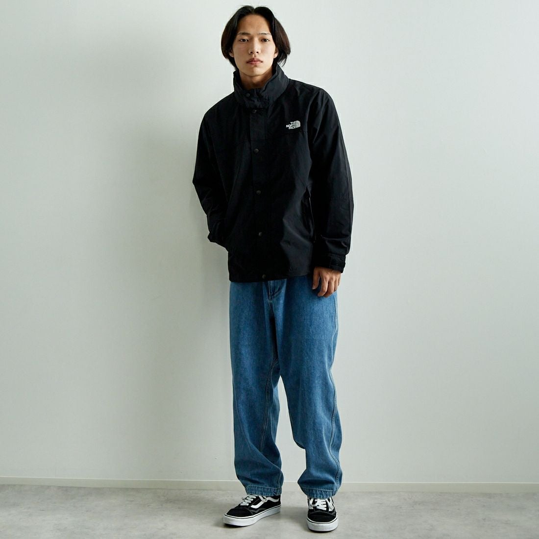 THE NORTH FACE [ザ ノースフェイス] ハイドレナウィンドジャケット [NP22550] K &&モデル身長：179cm 着用サイズ：L&&