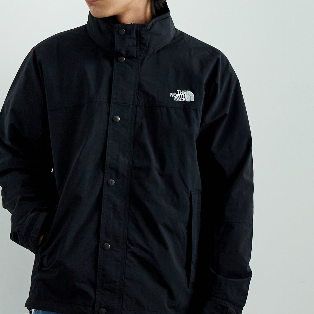 THE NORTH FACE [ザ ノースフェイス] ハイドレナウィンドジャケット [NP22550] K &&モデル身長：179cm 着用サイズ：L&&