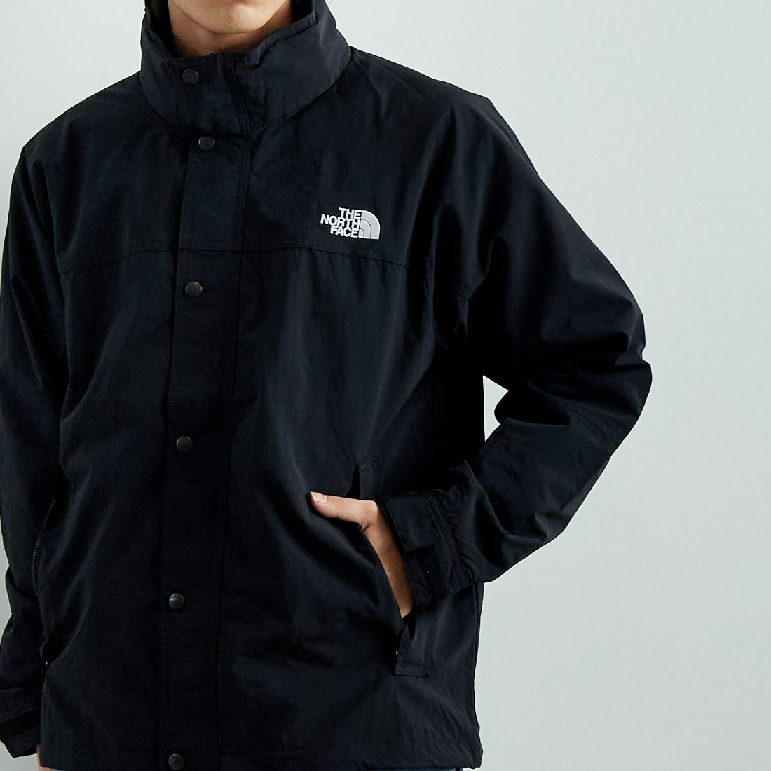 THE NORTH FACE [ザ ノースフェイス] ハイドレナウィンドジャケット [NP22550] K &&モデル身長：179cm 着用サイズ：L&&