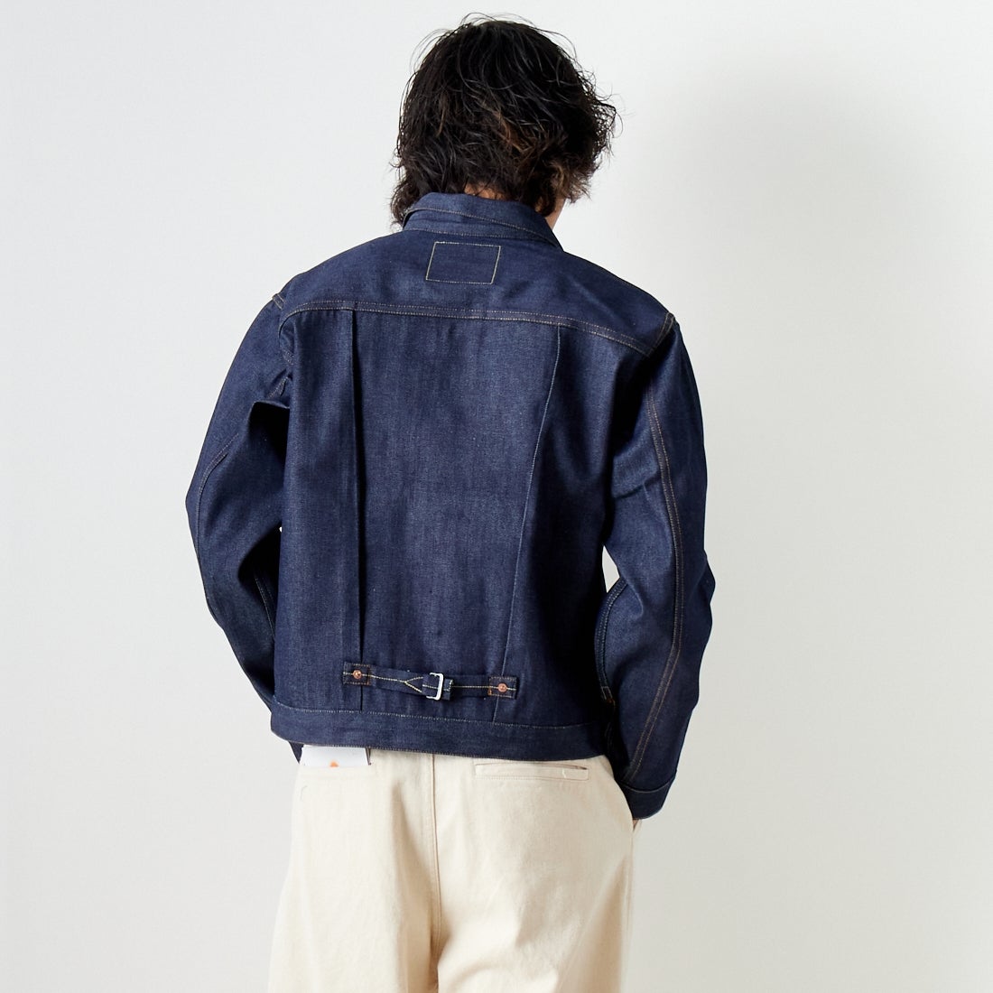 LEVI'S VINTAGE CLOTHING [リーバイス ヴィンテージ クロージング] 1936モデル TYPE1ジャケット [70506-00] 28 RIGID &&モデル身長：182cm 着用サイズ：M&&