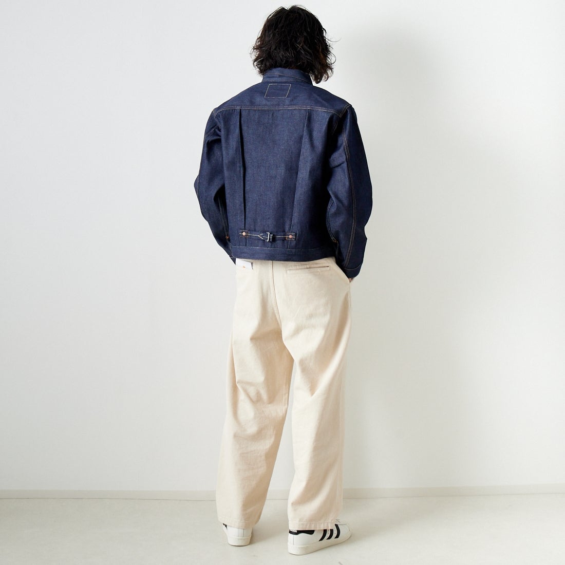 LEVI'S VINTAGE CLOTHING [リーバイス ヴィンテージ クロージング] 1936モデル TYPE1ジャケット [70506-00] 28 RIGID &&モデル身長：182cm 着用サイズ：M&&