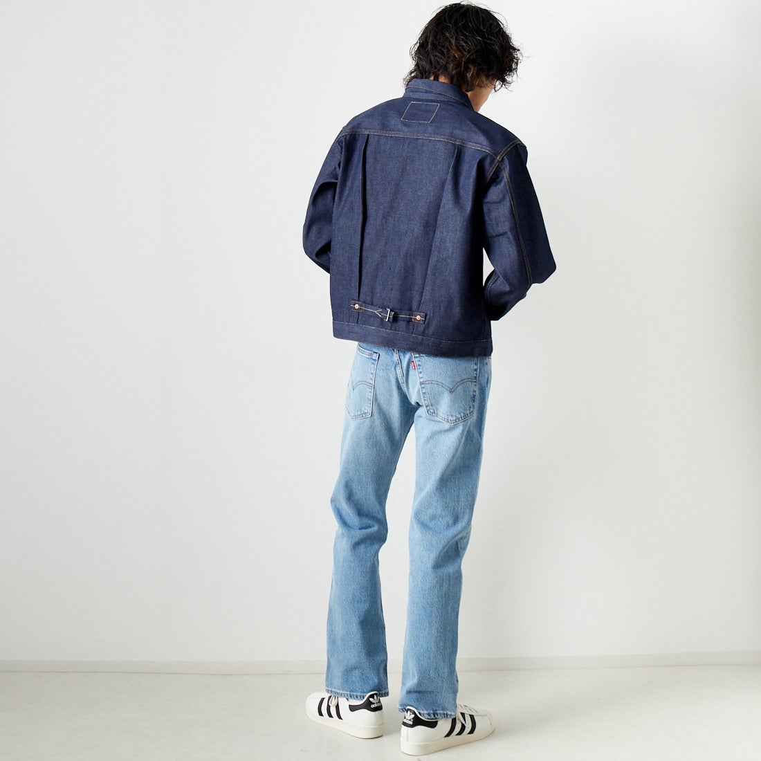 LEVI'S VINTAGE CLOTHING [リーバイス ヴィンテージ クロージング] 1936モデル TYPE1ジャケット [70506-00] 28 RIGID &&モデル身長：182cm 着用サイズ：M&&