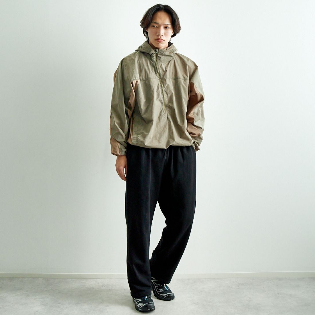 Name. [ネーム] ボンデージスウェットパンツ [NMPT-025] RED &&モデル身長：179cm 着用サイズ：1&&