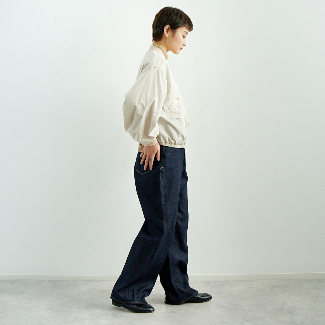 TATRAS [タトラス] ラウラ MA-1ブルゾン [LTAT25S4022-L] BEIGE &&モデル身長：160cm 着用サイズ：2&&