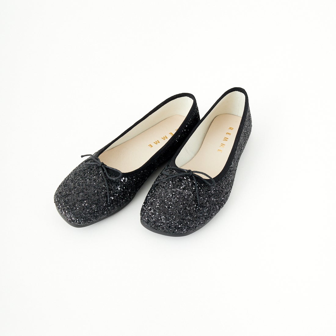 REMME [レメ] ビジューフラットシューズ [ZH-25S016-GL] BLACK