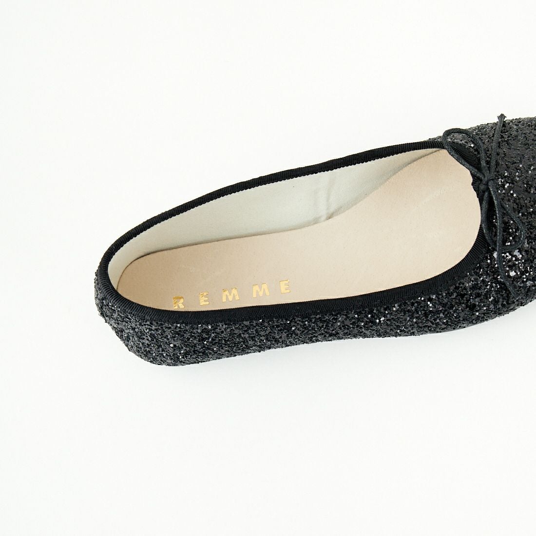REMME [レメ] ビジューフラットシューズ [ZH-25S016-GL] BLACK
