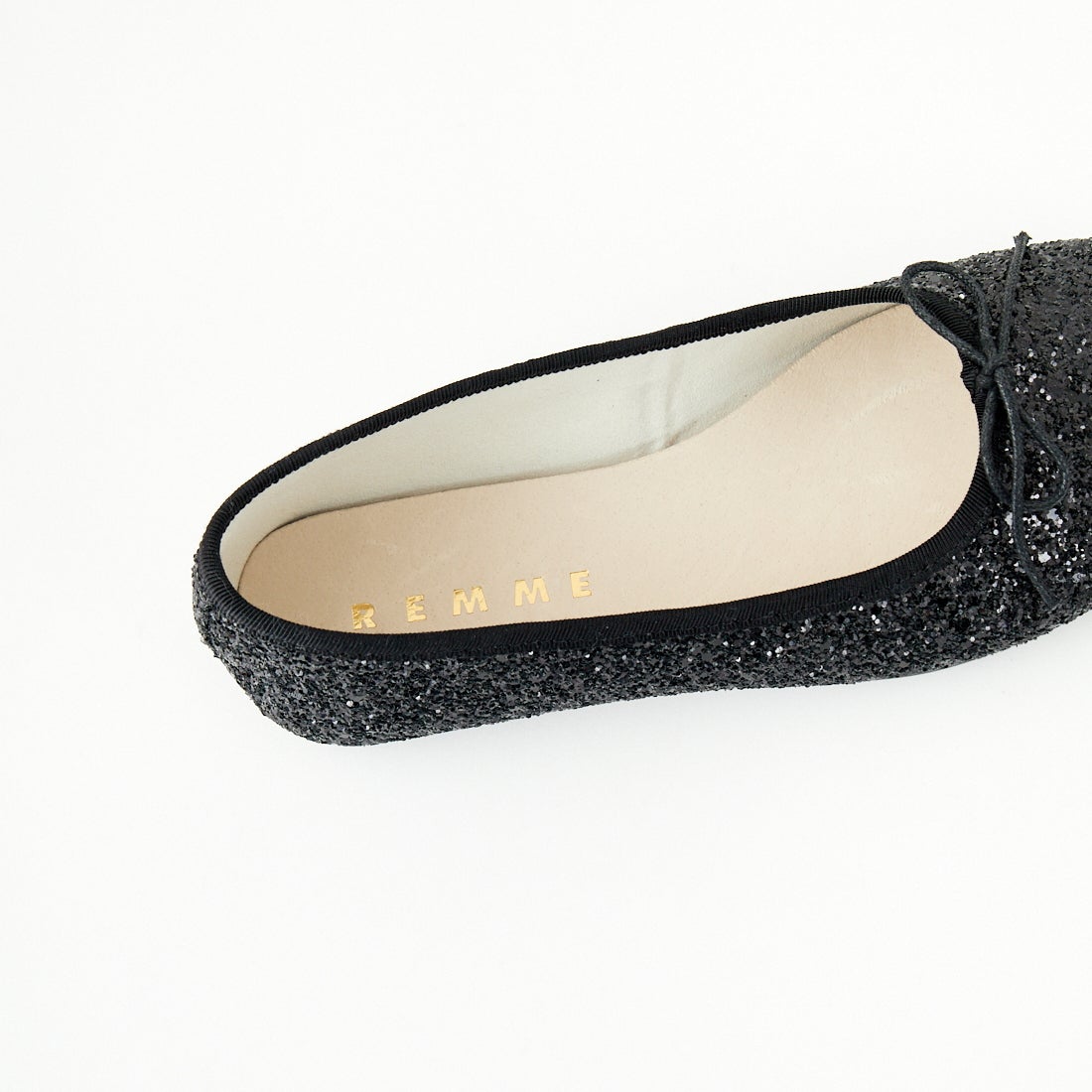 REMME [レメ] ビジューフラットシューズ [ZH-25S016-GL] BLACK