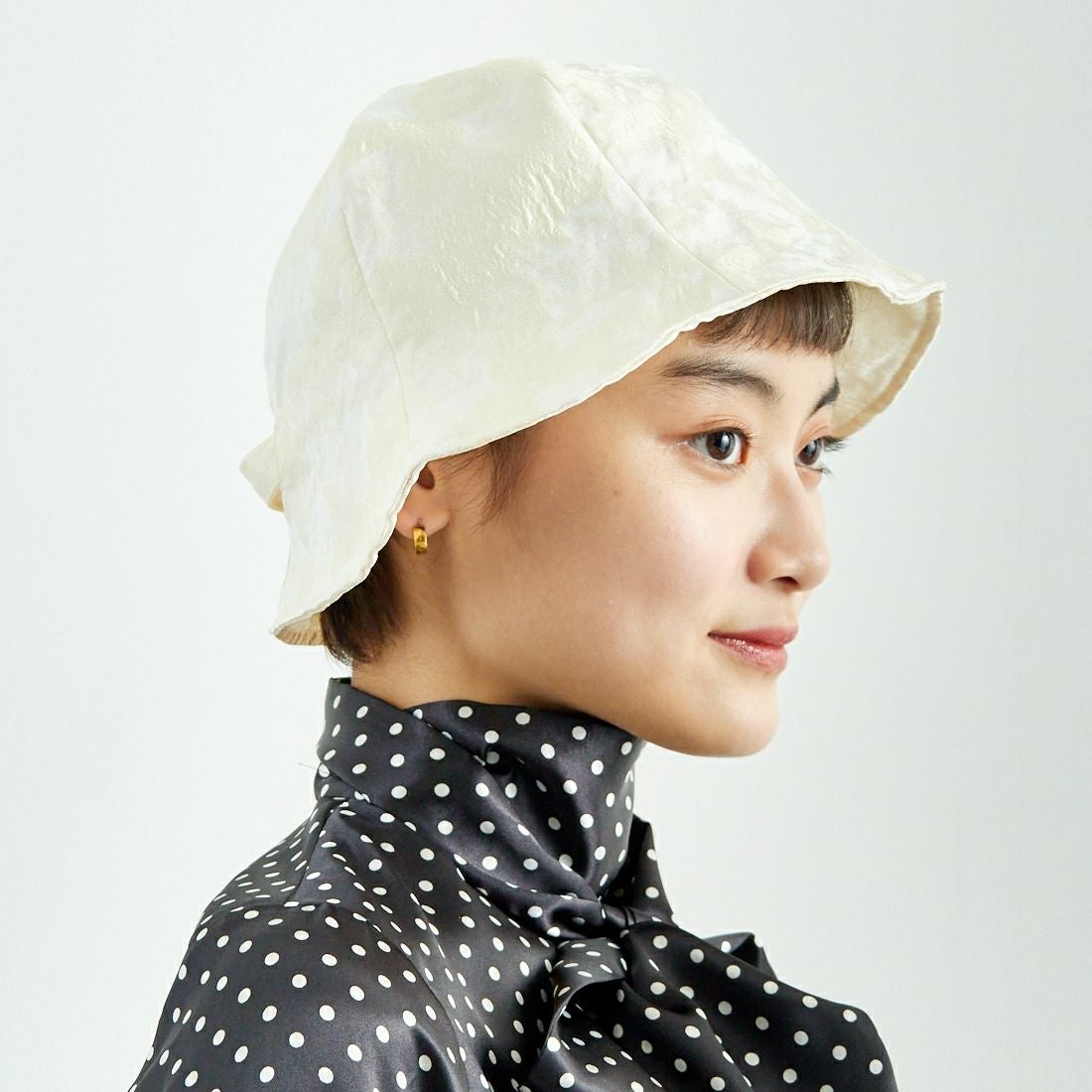 RACAL [ラカル] ジャガードチューリップハット [RL-25-017W] IVORY