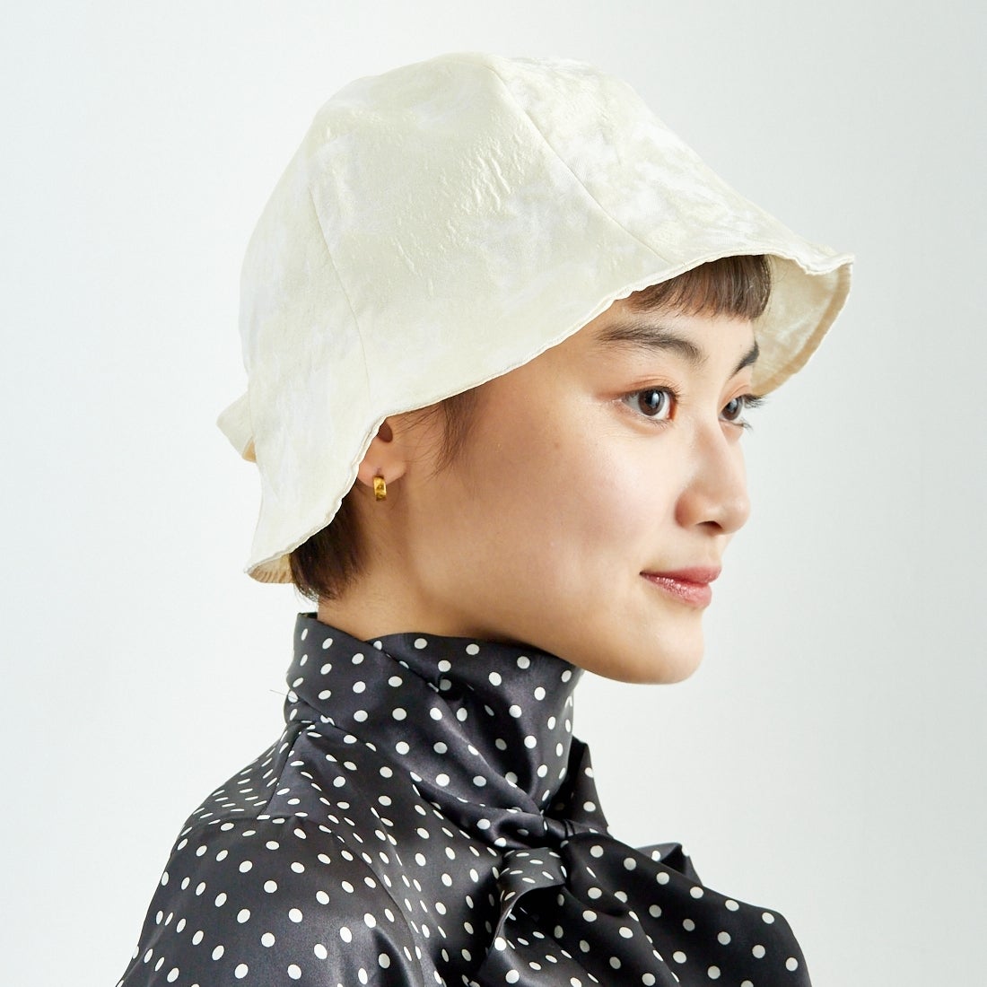 RACAL [ラカル] ジャガードチューリップハット [RL-25-017W] IVORY