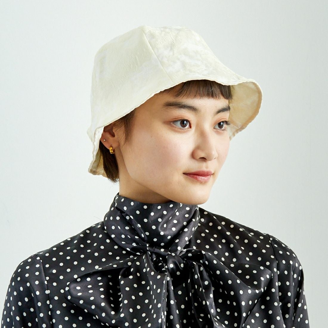 RACAL [ラカル] ジャガードチューリップハット [RL-25-017W] IVORY