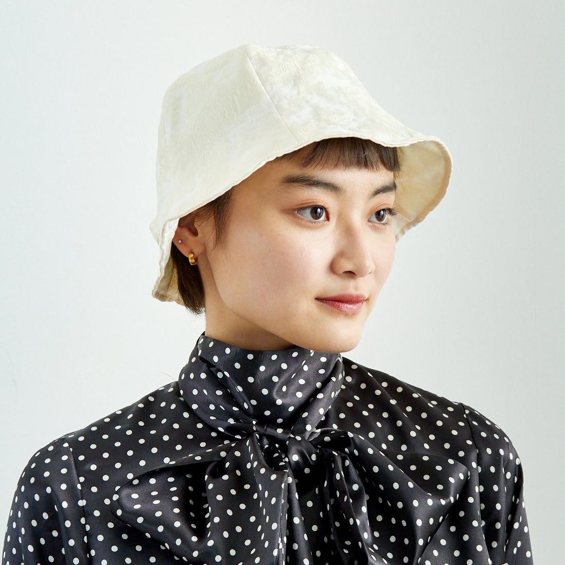 RACAL [ラカル] ジャガードチューリップハット [RL-25-017W] IVORY