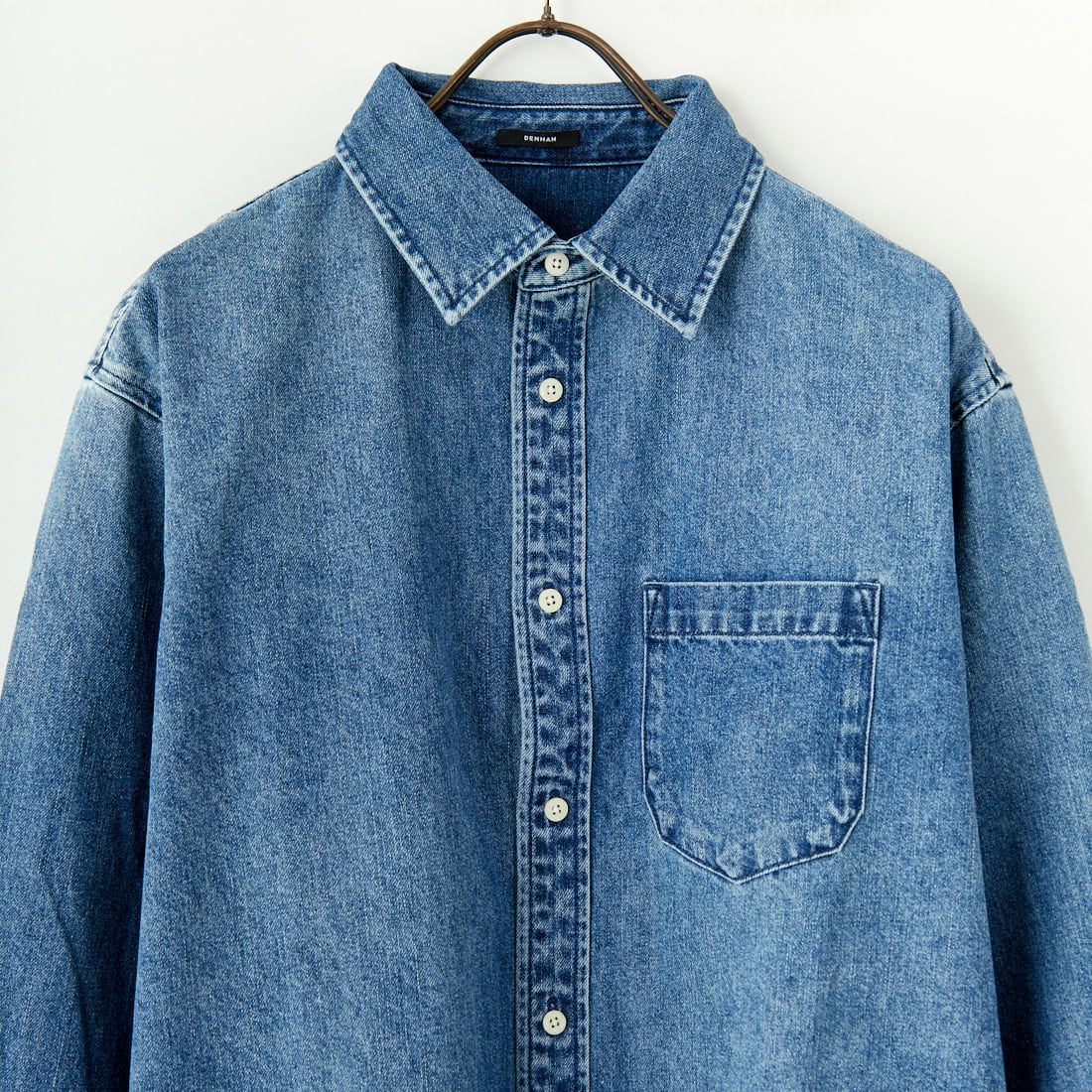 DENHAM [デンハム] NOAH デニムシャツ [NOAH-SHIRT-MSW] MID BLUE