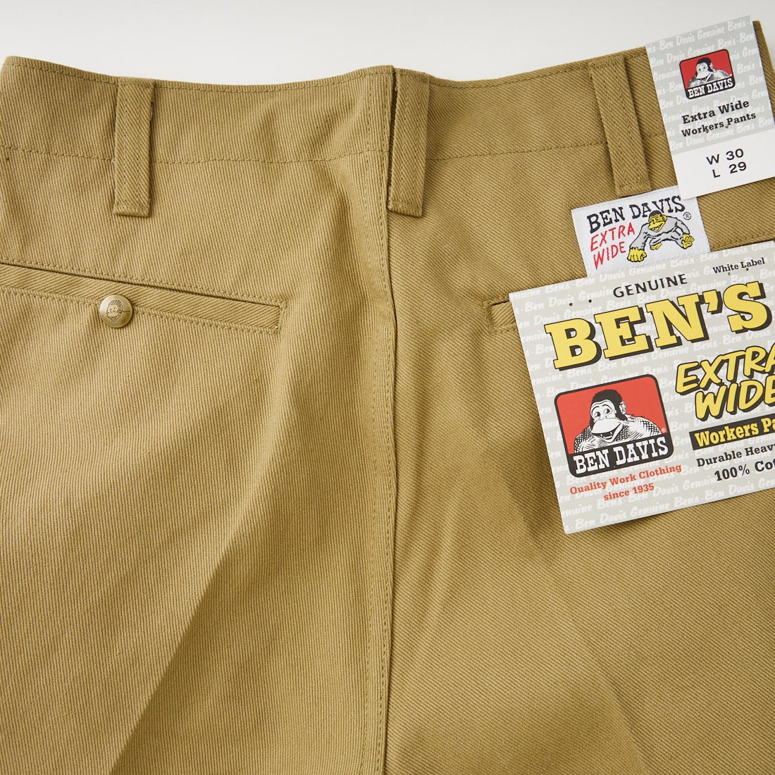 BEN DAVIS [ベンデイビス] エクストラ ワイドチノパンツ [T-23180009] 35 BEIGE