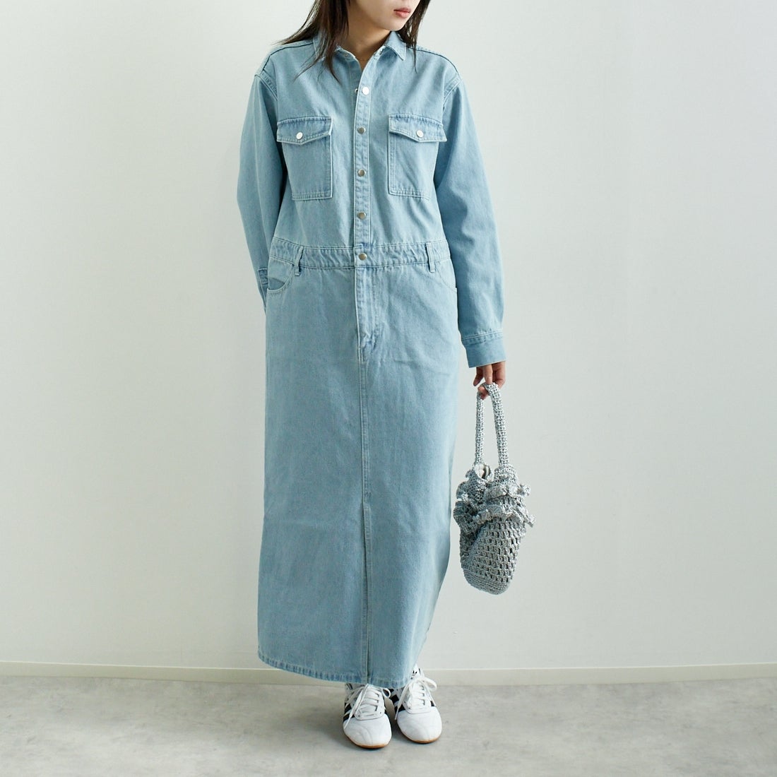 CACHELLIE [カシェリエ] メタリックフリルポーチ [C8632] SILVER