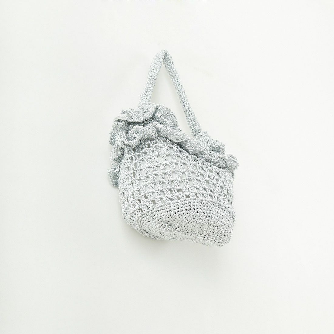 CACHELLIE [カシェリエ] メタリックフリルポーチ [C8632] SILVER