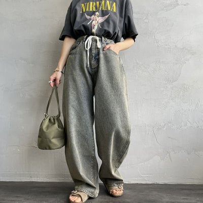 T.ACID BLU&&モデル身長：160cm 着用サイズ：M&&