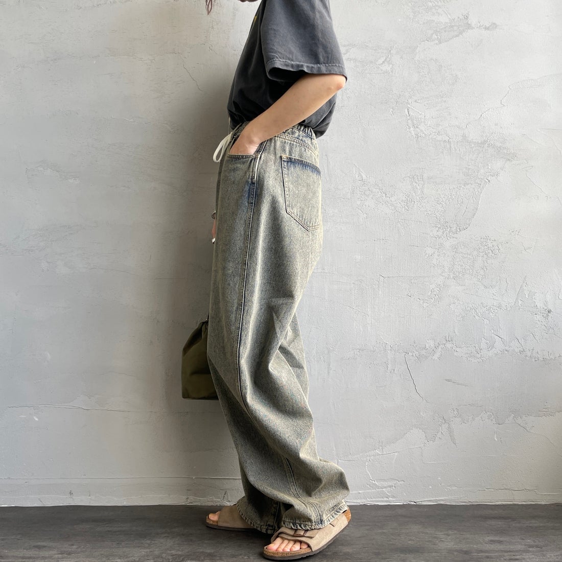 Noir Fabrik [ヌワールファブリック] カーブイージーデニムパンツ [NF