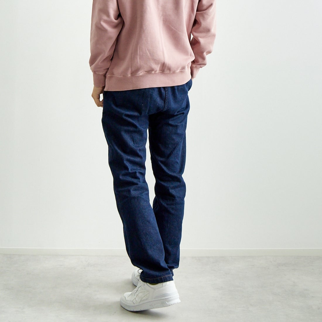 GRAMiCCi [グラミチ] ストレッチデニム NNパンツクロップド [GMP5-SJP05] ONE WASH &&モデル身長：179cm 着用サイズ：L&&