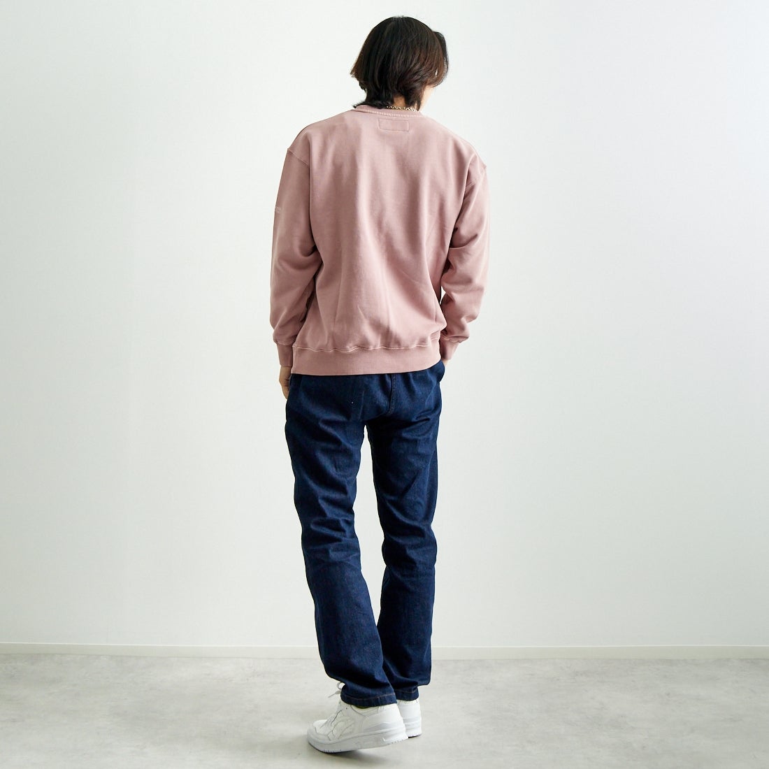GRAMiCCi [グラミチ] ストレッチデニム NNパンツクロップド [GMP5-SJP05] ONE WASH &&モデル身長：179cm 着用サイズ：L&&