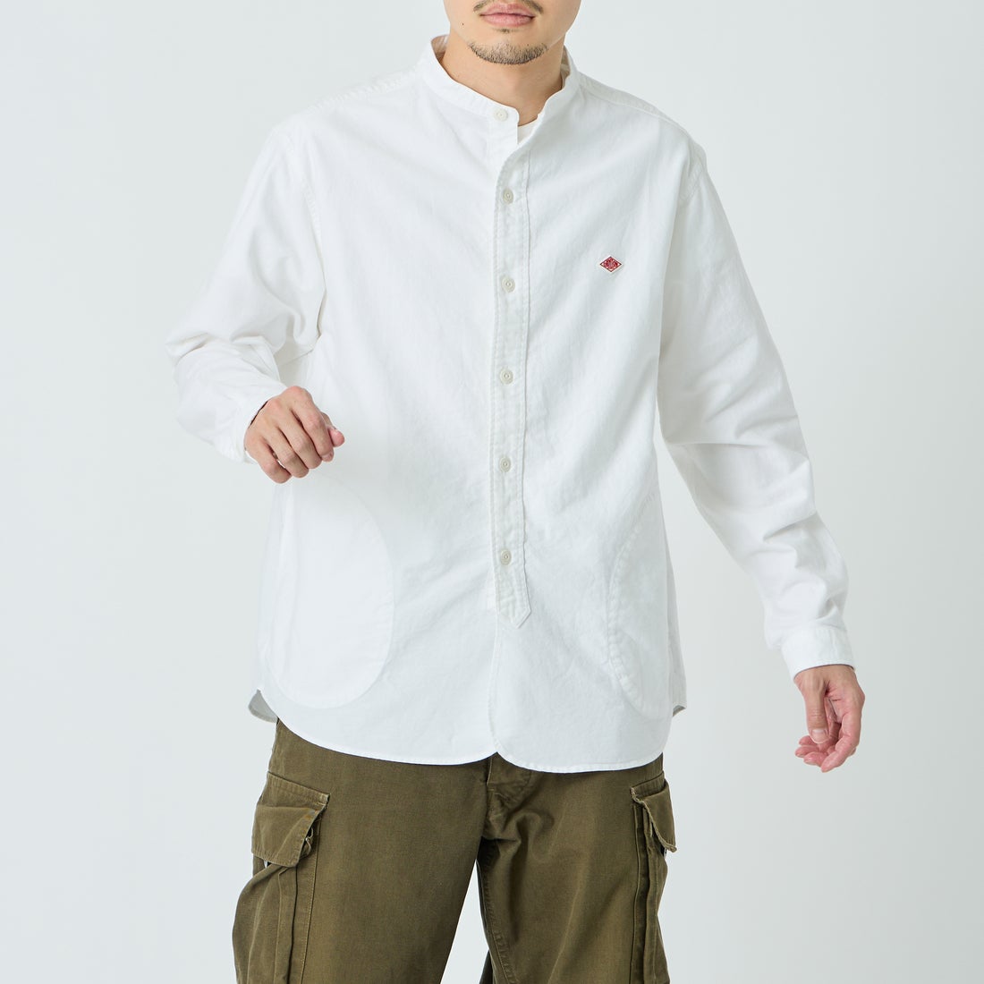 DANTON [ダントン] オックスフォード バンドカラーシャツ [DT-B0280SOX