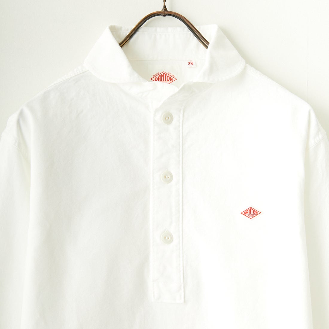 DANTON [ダントン] オックスフォード ラウンドカラーシャツ [DT-B0282SOX] WHITE