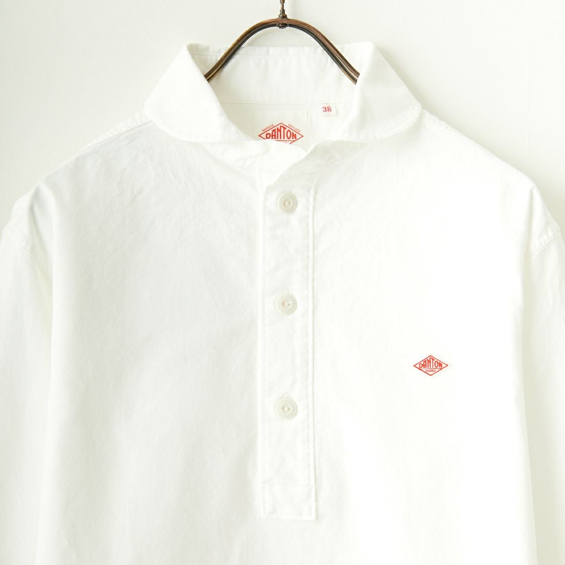 DANTON [ダントン] オックスフォード ラウンドカラーシャツ [DT-B0282SOX] WHITE