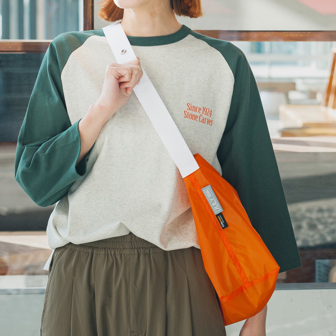 JULY NINE [ジュライナイン] 別注 CORDURAナイロンショルダーバッグ(スモールサイズ) [JLN2000008-JF] ORANGE