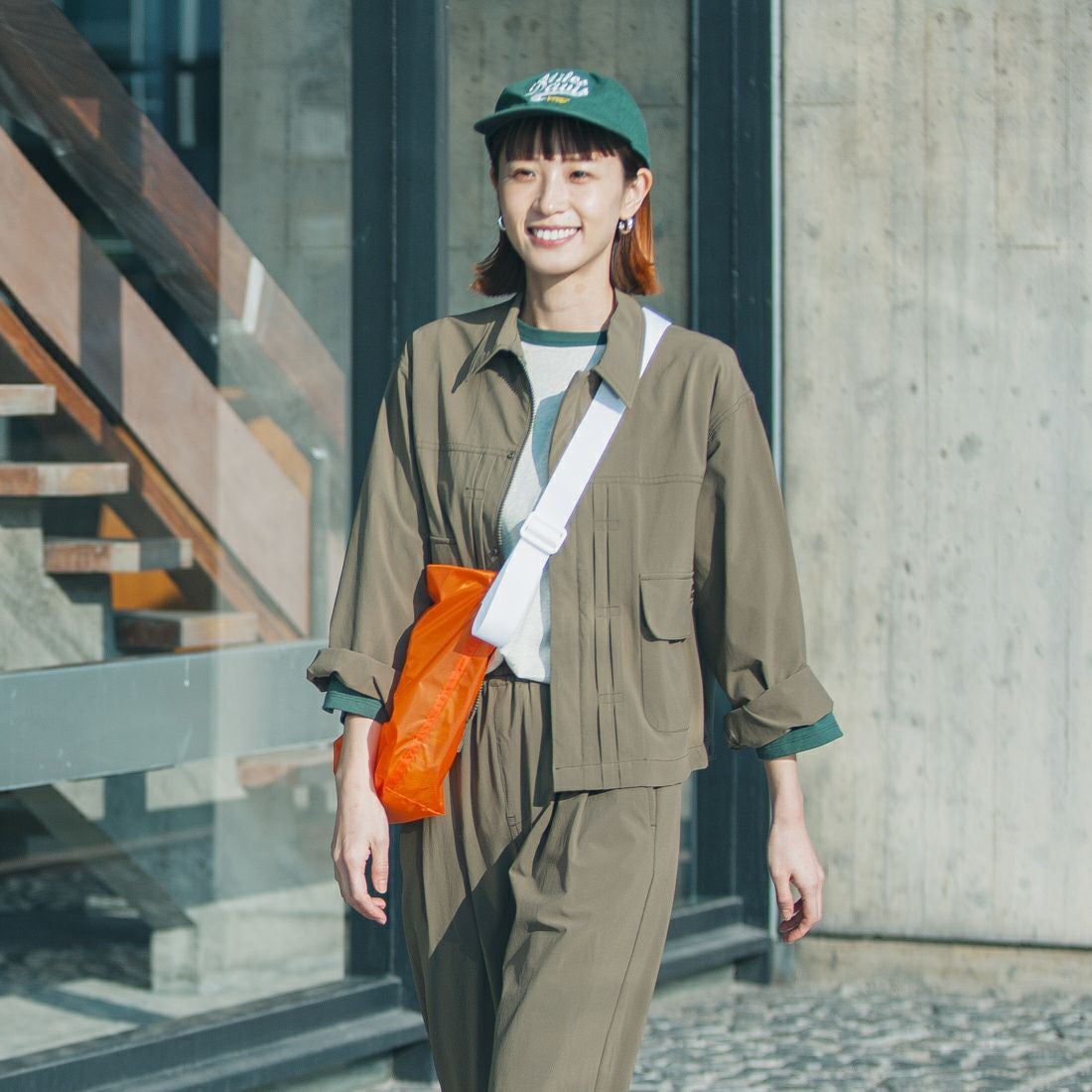 JULY NINE [ジュライナイン] 別注 CORDURAナイロンショルダーバッグ(スモールサイズ) [JLN2000008-JF] ORANGE