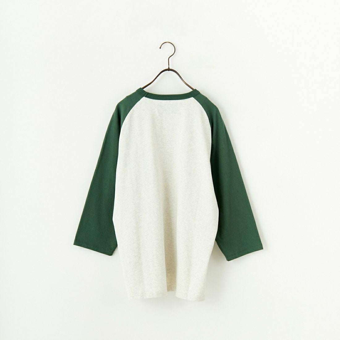 UNIVERSAL OVERALL [ユニバーサルオーバーオール] 別注 ラグランプリント7SLTシャツ SoneCarver [U2512210IN-JF] OAT/GRN