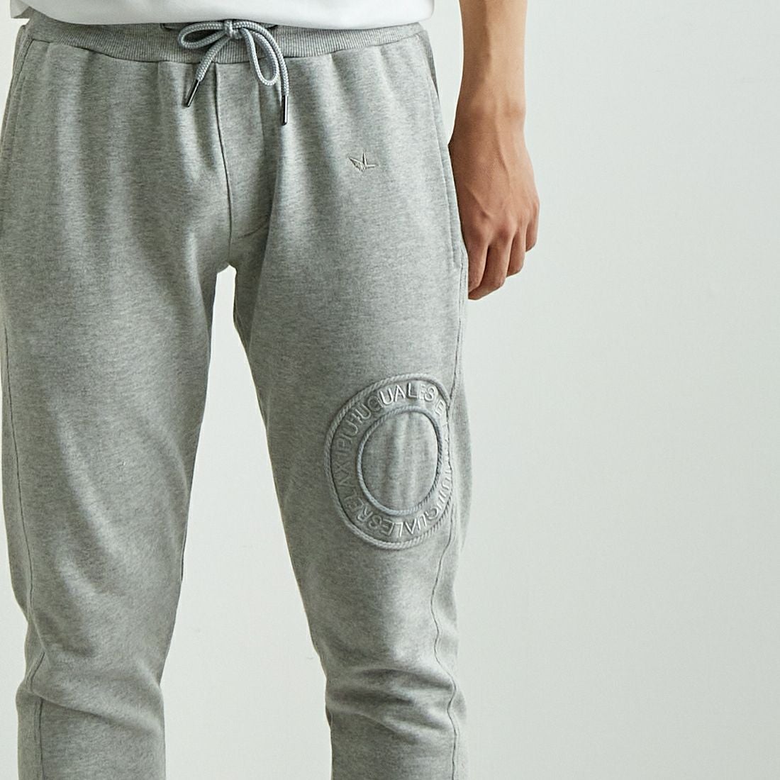 1PIU1UGUALE3 RELAX [ウノ ピゥ ウノ ウグァーレ トレ] サークルロングパンツ [USB-25069] SN80 GRAY