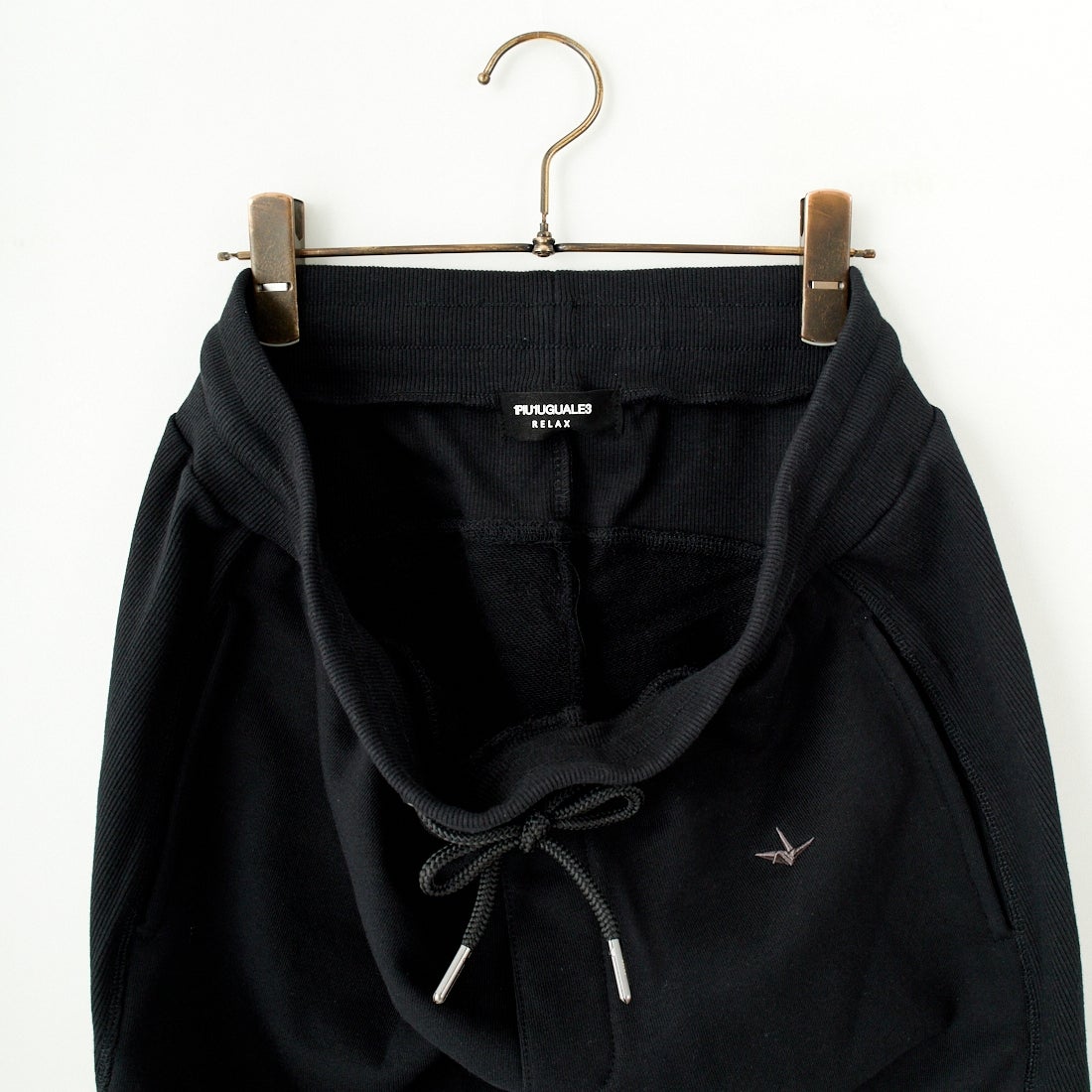 1PIU1UGUALE3 RELAX [ウノ ピゥ ウノ ウグァーレ トレ] サークルロングパンツ [USB-25069] SN90 BLACK