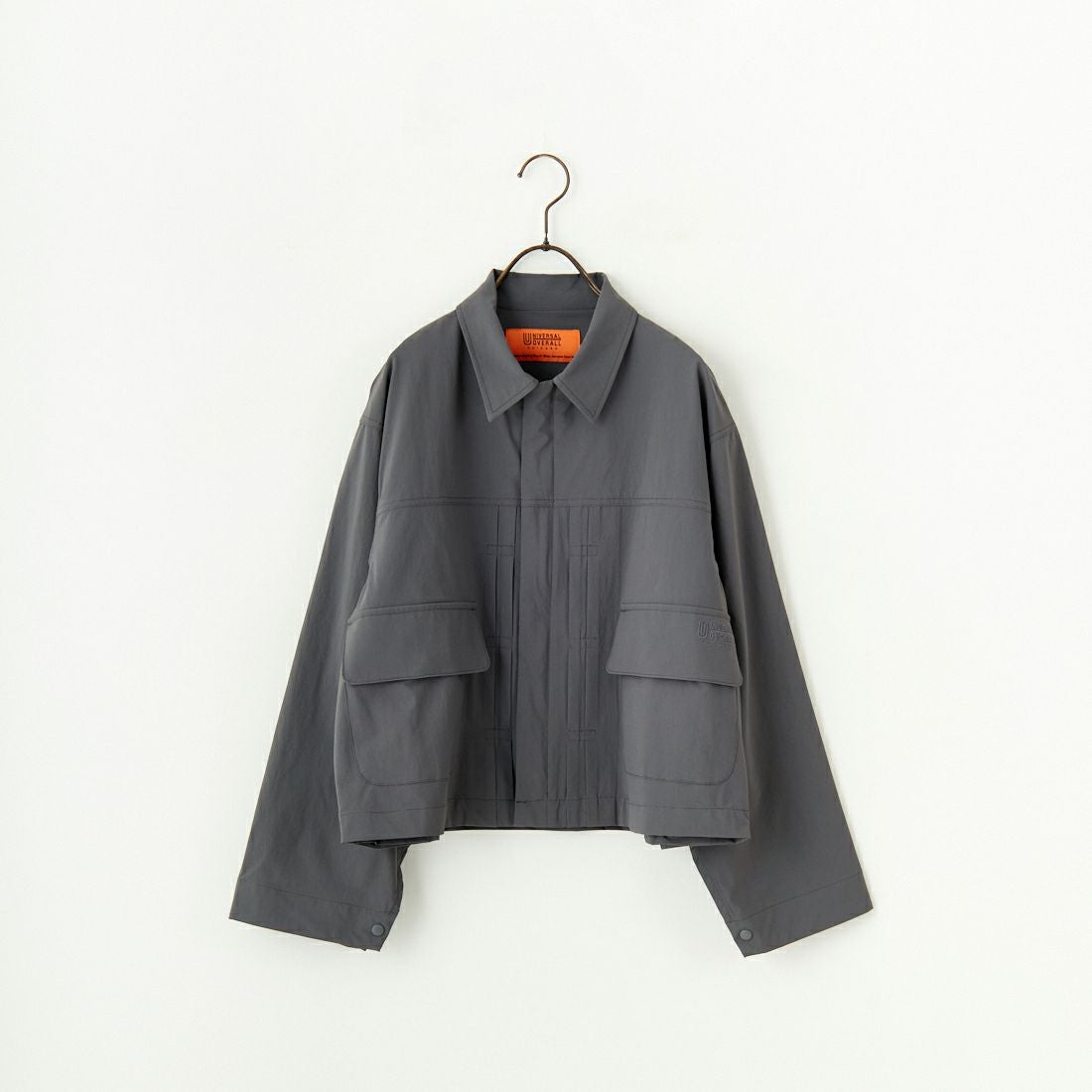 UNIVERSAL OVERALL [ユニバーサルオーバーオール] 別注 ストレッチナイロンシャツジャケット [U2512430IN-JF] CHARCOAL