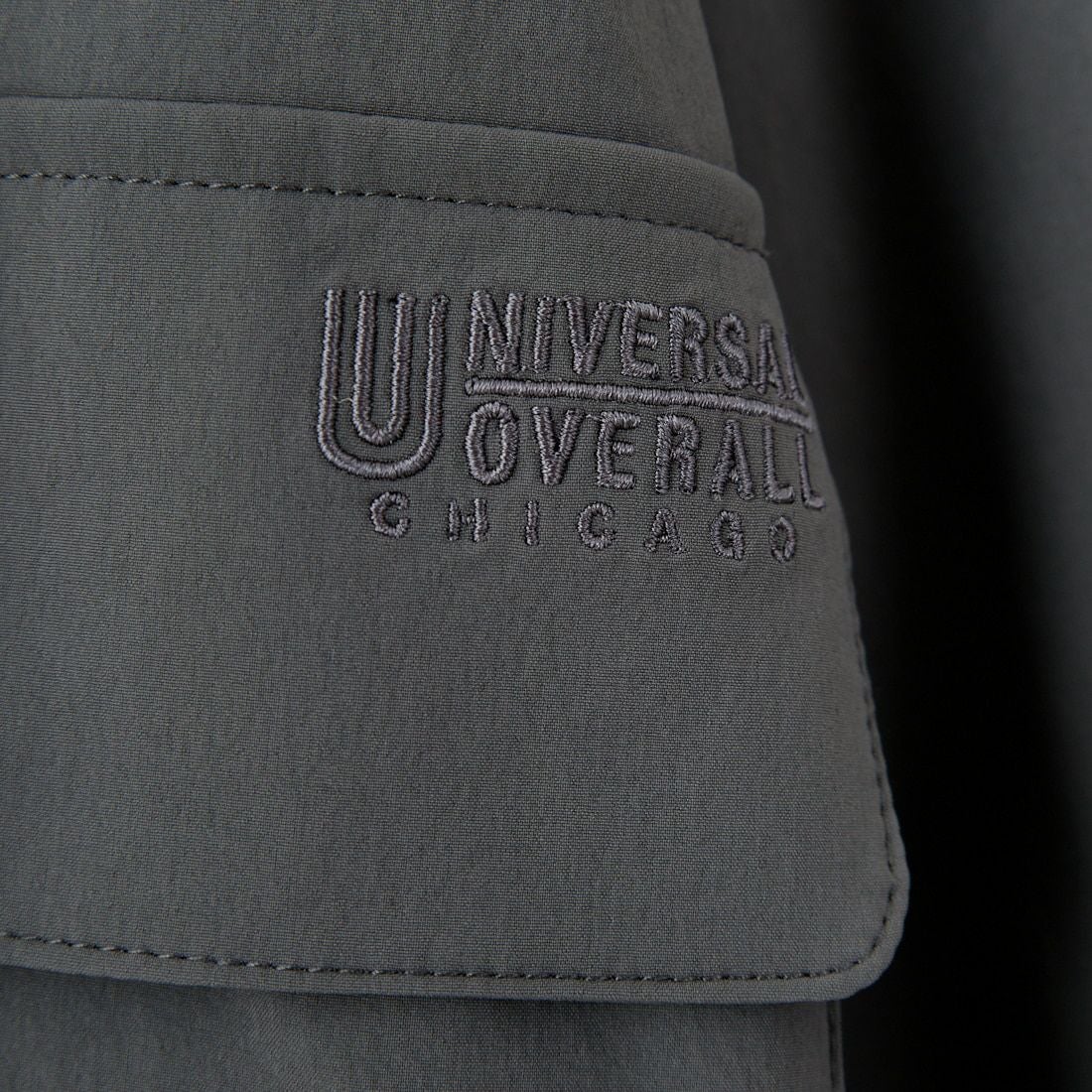 UNIVERSAL OVERALL [ユニバーサルオーバーオール] 別注 ストレッチナイロンシャツジャケット [U2512430IN-JF] CHARCOAL