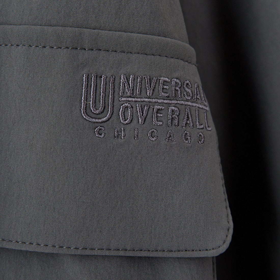 UNIVERSAL OVERALL [ユニバーサルオーバーオール] 別注 ストレッチナイロンシャツジャケット [U2512430IN-JF] CHARCOAL