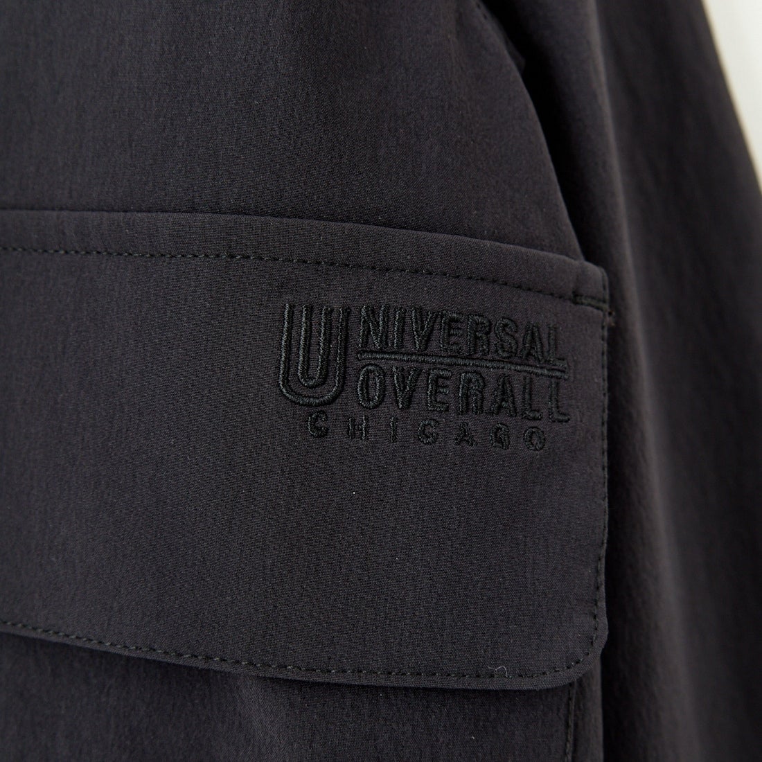 UNIVERSAL OVERALL [ユニバーサルオーバーオール] 別注 ストレッチナイロンシャツジャケット [U2512430IN-JF] BLACK