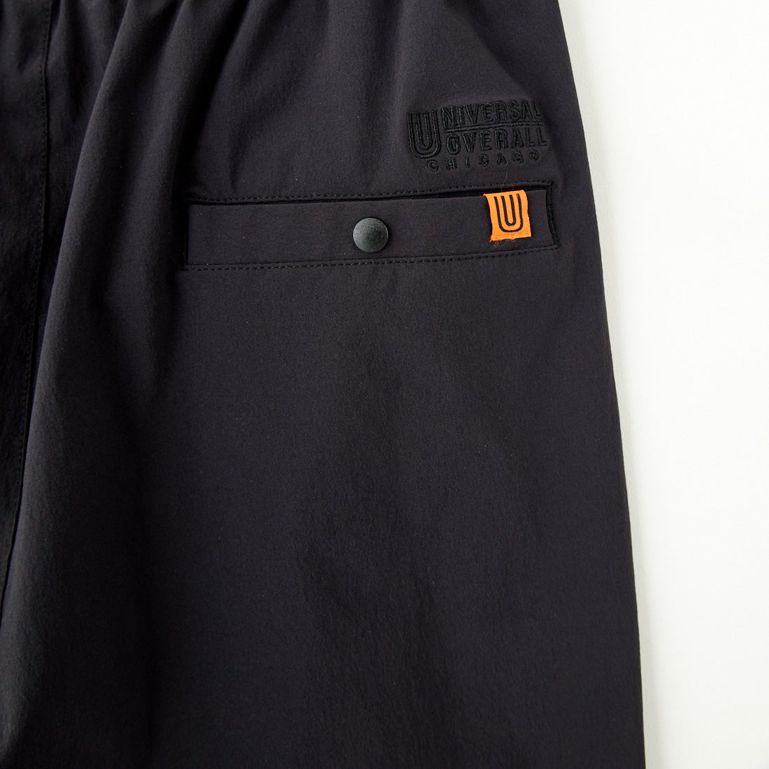 UNIVERSAL OVERALL [ユニバーサルオーバーオール] 別注 ストレッチナイロンイージーパンツ [U2513606IN-JF] BLACK