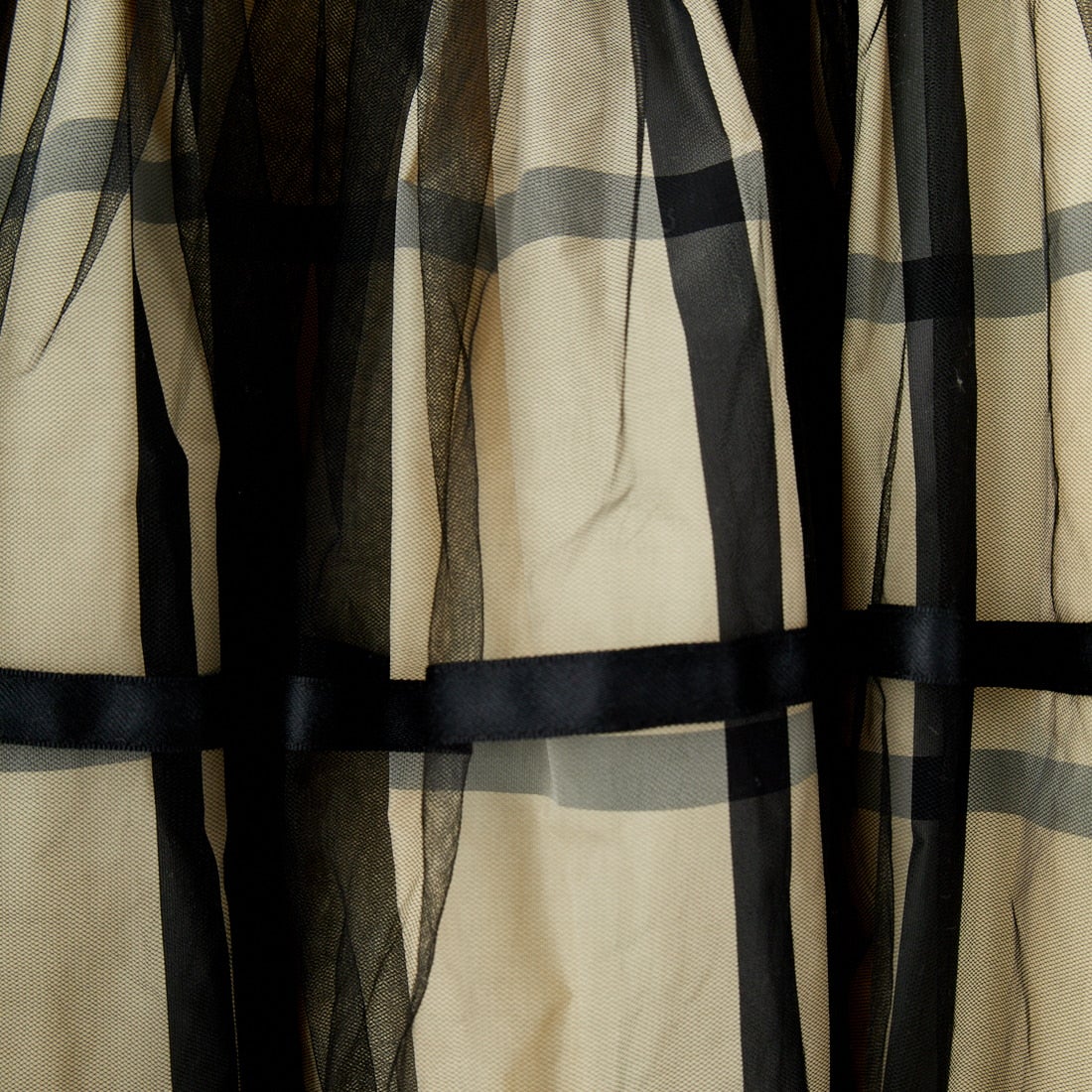 MAISON SPECIAL [メゾンスペシャル] 2WAY チュールレイヤーチェックボリュームスカート [21251515201] WHT