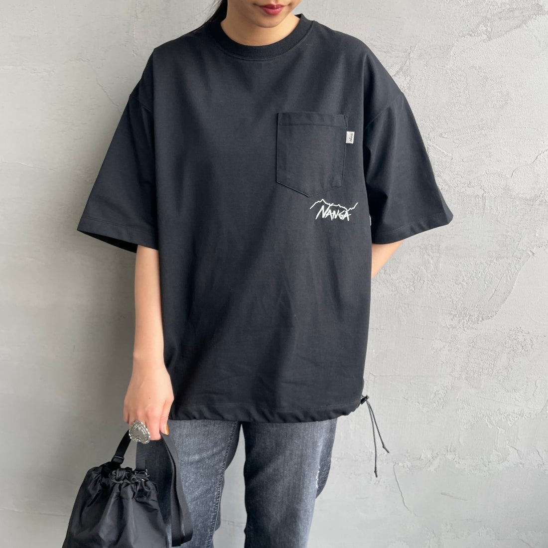 BLACK&&モデル身長：156cm 着用サイズ：S&&