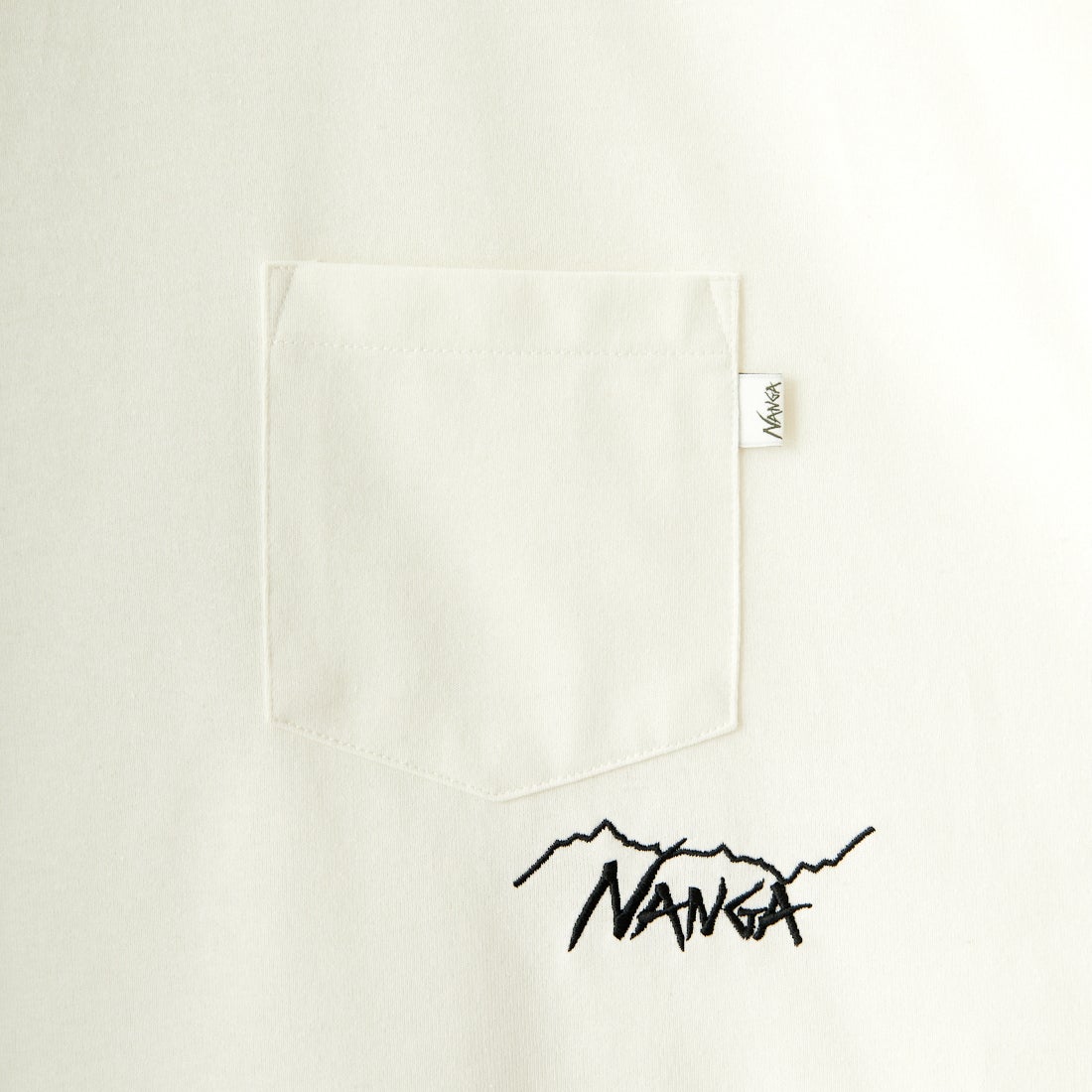 JEANSFACTORY × NANGA [ジーンズファクトリー × ナンガ] 別注 ルーズフィット ドローコードポケットTシャツ [NW25SS-JF5] WHITE