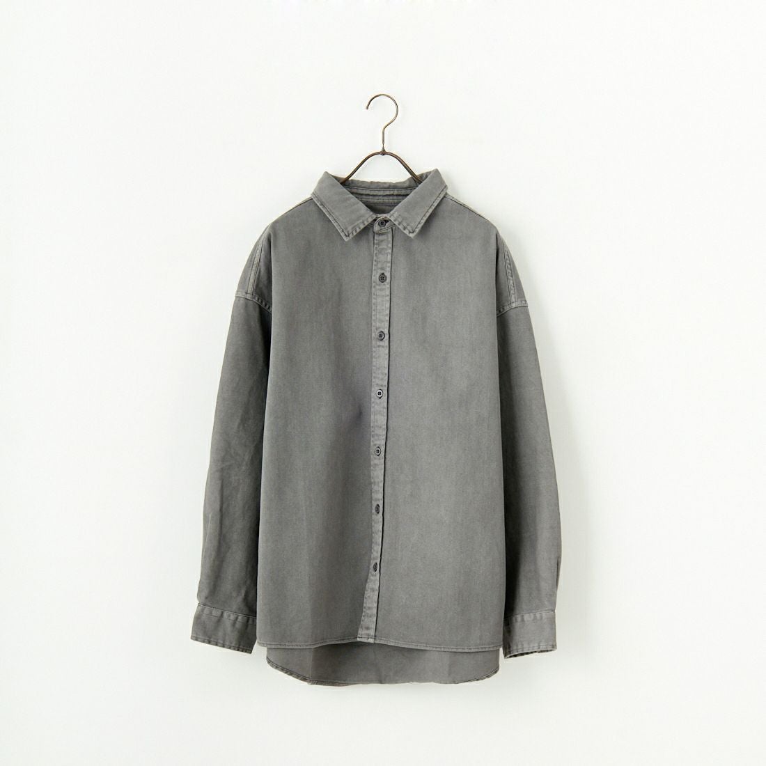 HELLO CALIF [ハローカリフ] ピグメントツイルシャツ [TH-3887] SMOKE