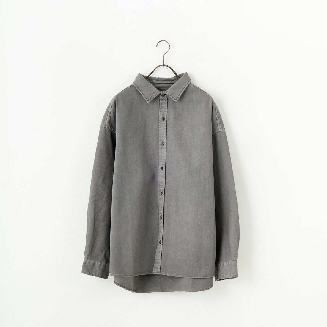 HELLO CALIF [ハローカリフ] ピグメントツイルシャツ [TH-3887] SMOKE