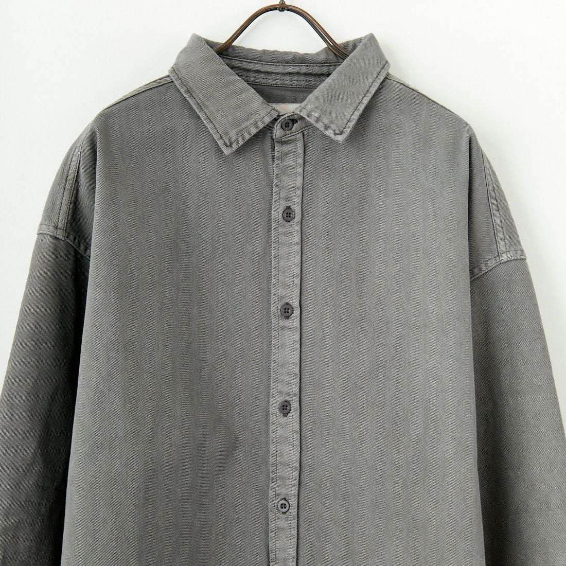 HELLO CALIF [ハローカリフ] ピグメントツイルシャツ [TH-3887] SMOKE