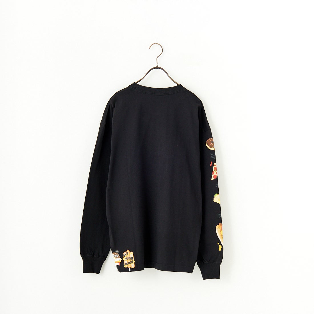 CHUMS [チャムス] ファストフードロングスリーブTシャツ [CH11-2515] K001 BLACK
