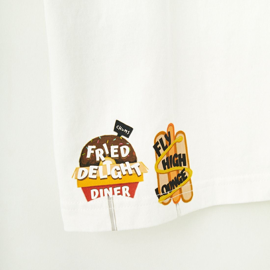 CHUMS [チャムス] ファストフードロングスリーブTシャツ [CH11-2515] W001 WHITE