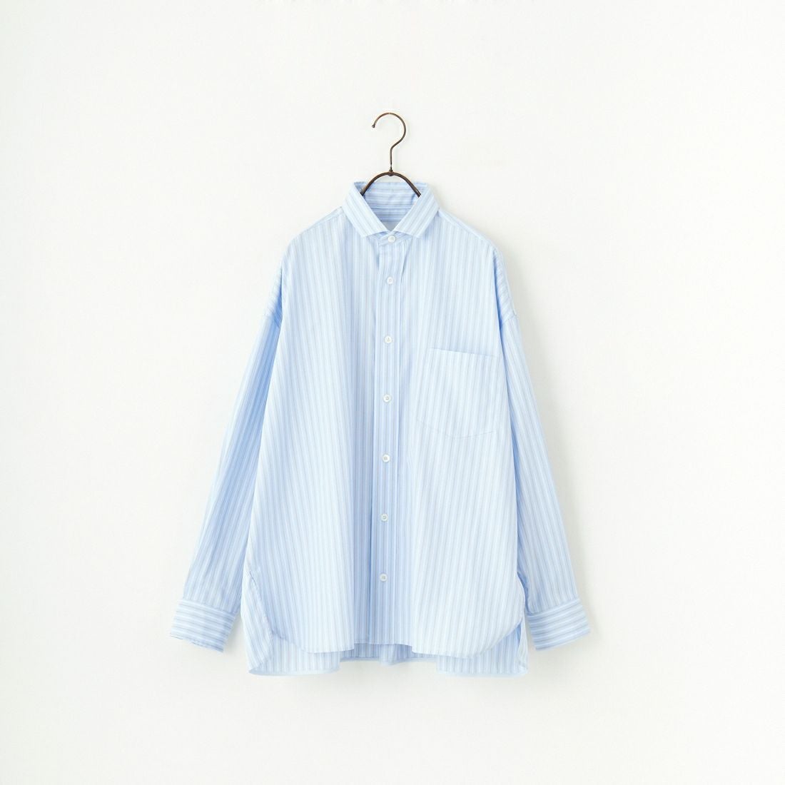 TICCA [ティッカ] スクエアビッグシャツ [TBES-011] BLU STRIPE