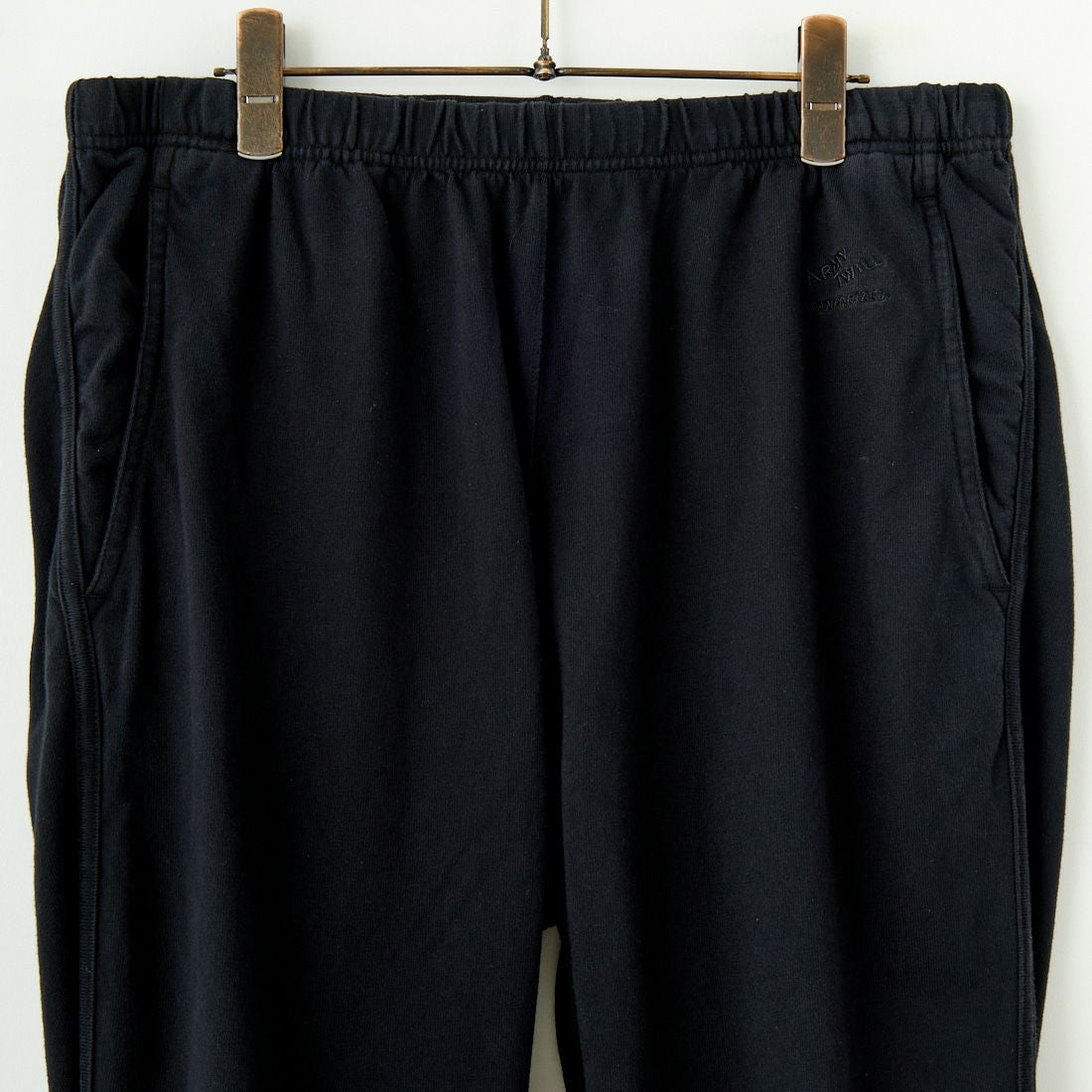ARMY TWILL SANFORIZED [アーミーツイル サンフォライズド] ヘビージャージーパンツ [AM-2515005] BLACK